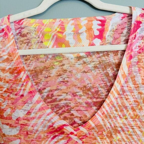 Calvin Klein Performance Quick Dry V-neck sleeveless lightweight top XL - Picture 3 of 8